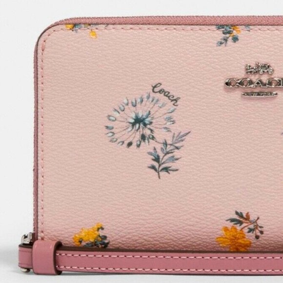 Coach Handbags - COACH Large Phone Wallet  Dandelion Floral Print